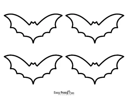 Bat outlines with sharp pointed ears.