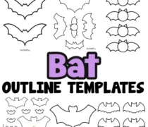 Free Printable Bat Templates (Outlines for Crafts)