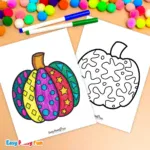 Free Printable Pattern Pumpkins Coloring Pages